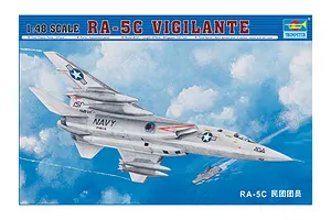Trumpeter 1/48 RA-5C Vigilante Jet Scaled Plastic Model Kit image 26740