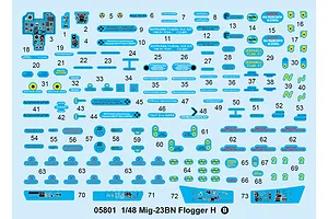 Trumpeter 1/48 Mig-23BN Flogger H Jet Scaled Plastic Model Kit image 26797