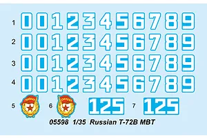 Trumpeter 1/35 Russian T-72b Main Battle Tank Scaled Plastic Model Kit image 26864