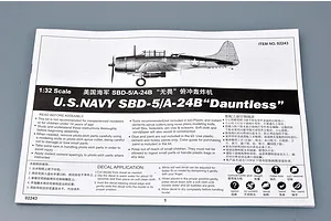 Trumpeter 1/32 U.S Navy SBD-5/A-24B Dauntless Bomber Scaled Plastic Model Kit image 26869