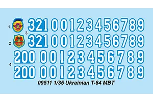Trumpeter 1/35 Ukrainian T-84 Main Battle Tank Scaled Plastic Model Kit image 26887