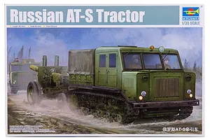 Trumpeter 1/35 Russian AT-S Artillery Tractor w/ ML-20 152mm Howitzer Scaled Plastic Model Kit
