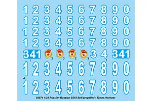 Trumpeter 1/35 Russian 2S19 152mm Self-Propelled Gun Scaled Plastic Model Kit image 26982