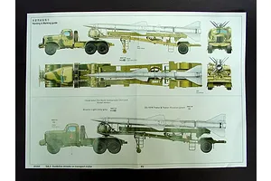 Trumpeter 1/35 SA-2 Guideline Missile w/ Transport Trailer & Truck Scaled Plastic Model Kit image 27070
