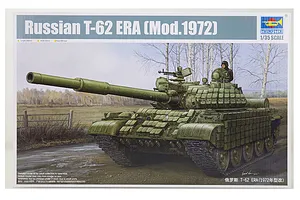 Trumpeter 1/35 Russian 1972 T-62 ERA Tank Scaled Plastic Model Kit image 27112