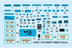Trumpeter 1/35 HEMTT M983 Truck Scaled Plastic Model Kit image 27152