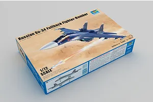 Trumpeter 1/72 Russian Su-34 Fullback Bomber/Fighter Jet Scaled Plastic Model Kit image 27180