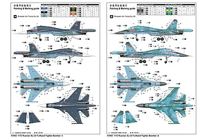 Trumpeter 1/72 Russian Su-34 Fullback Bomber/Fighter Jet Scaled Plastic Model Kit image 27182