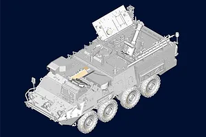 Trumpeter 1/35 M1129 Stryker Mortar Armoured Vehicle Scaled Plastic Model Kit image 27215
