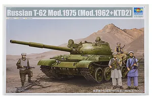 Trumpeter 1/35 Russian 1975 T-62 KTD2 Tank Scaled Plastic Model Kit image 27216