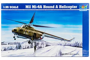 Trumpeter 1/35 Mil Mi-4A Hound A Helicopter Scaled Plastic Model Kit image 27245