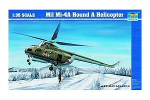 Trumpeter 1/35 Mil Mi-4A Hound A Helicopter Scaled Plastic Model Kit image 27246