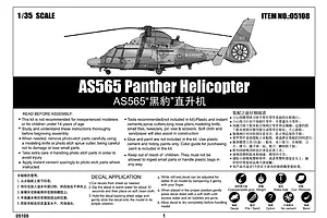 Trumpeter 1/35 AS565 Panther Helicopter Scaled Plastic Model Kit image 27283