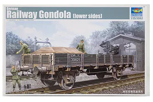 Trumpeter 1/35 German Railway Gondola (Lower Sides) Scaled Plastic Model Kit image 27295
