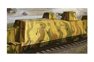 Trumpeter 1/35 German Geschutzwagen Armoured Train Scaled Plastic Model Kit image 27371
