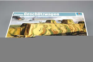Trumpeter 1/35 German Geschutzwagen Armoured Train Scaled Plastic Model Kit image 27372
