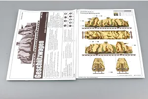 Trumpeter 1/35 German Geschutzwagen Armoured Train Scaled Plastic Model Kit image 27373