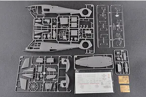 Trumpeter 1/35 US Coast Guard HH-65C Dolphin Helicopter Scaled Plastic Model Kit image 27403