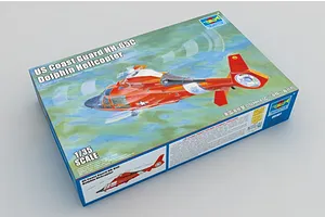 Trumpeter 1/35 US Coast Guard HH-65C Dolphin Helicopter Scaled Plastic Model Kit image 27404