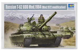 Trumpeter 1/35 Russian 1984 (1972 Modification) T-62 BDD Tank Scaled Plastic Model Kit image 27431
