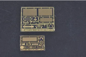 Trumpeter 1/35 Russian 1984 (1972 Modification) T-62 BDD Tank Scaled Plastic Model Kit image 27446
