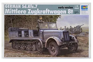 Trumpeter 1/35 German Sd.Kfz.7 Mittlere Zugkraftwagen 8 Ton Half-track Artillery Tractor Scaled Plastic Model Kit image 27466