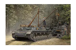 Trumpeter 1/35 German Bergepanzer IV Recovery Tractor Scaled Plastic Model Kit image 27489