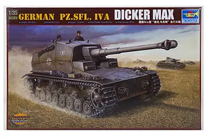 Trumpeter 1/35 German PZ.SFL.IVA Dicker Max Self-Propelled Gun Scaled Plastic Model Kit image 27518