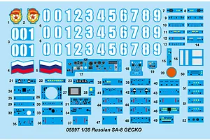 Trumpeter 1/35 Russian SA-8 GECKO SAM Vehicle Scaled Plastic Model Kit image 27552