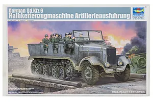 Trumpeter 1/35 German Sd.Kfz.6 Ausfuhrung Artillery Half-track Scaled Plastic Model Kit image 27644
