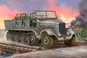 Trumpeter 1/35 German Sd.Kfz.6 Ausfuhrung Artillery Half-track Scaled Plastic Model Kit image 27645