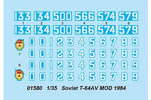 Trumpeter 1/35 Soviet 1984 T-64AV Tank Scaled Plastic Model Kit image 27685