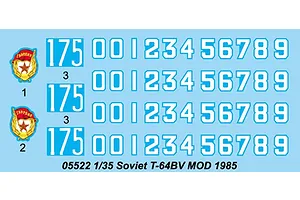 Trumpeter 1/35 Soviet 1985 T-64BV Tank Scaled Plastic Model Kit image 27701