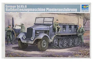 Trumpeter 1/35 German Sd.Kfz.6 Ausfuhrung Pioneer Half-track Scaled Plastic Model Kit image 27719