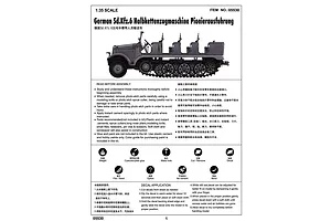 Trumpeter 1/35 German Sd.Kfz.6 Ausfuhrung Pioneer Half-track Scaled Plastic Model Kit image 27729
