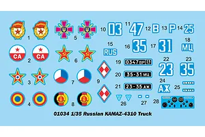 Trumpeter 1/35 Russian KAMAZ-4310 Truck Scaled Plastic Model Kit image 27744
