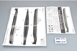 Trumpeter 1/144 USS Gato SS-212 1944 Attack Submarine Plastic Model Kit image 27901