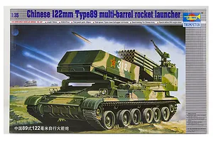 Trumpeter 1/35 Chinese 122mm Type 89 Multiple Rocket Launcher Self-Propelled Scaled Plastic Model Kit image 27915