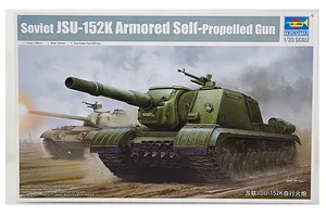 Trumpeter 1/35 Soviet JSU-152K Self-Propelled Gun Scaled Plastic Model Kit image 27945