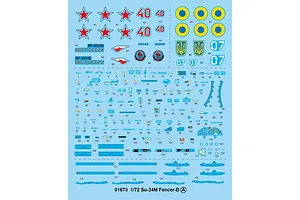 Trumpeter 1/72 Su-24M Fencer-D Jet Scaled Plastic Model Kit image 28008