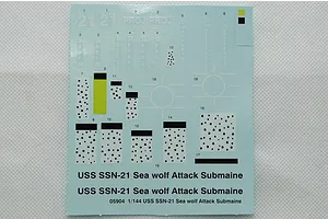 Trumpeter 1/144 USS Seawolf SSN-21 Attack Submarine Plastic Model Kit image 28051