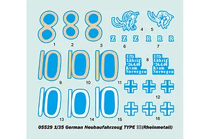 Trumpeter 1/35 German Neubaufahrzeug Nr.3-5 Tank Scaled Plastic Model Kit image 28065