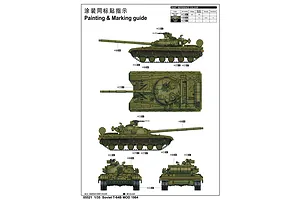 Trumpeter 1/35 Soviet 1984 T-64B Tank Scaled Plastic Model Kit image 28118