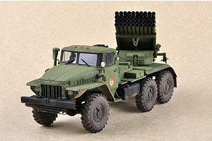 Trumpeter 1/35 Russian BM-21 Grad Multiple Rocket Launcher Truck Scaled Plastic Model Kit image 28138