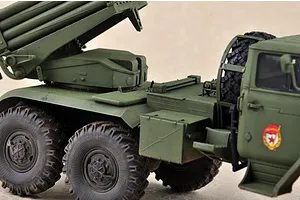 Trumpeter 1/35 Russian BM-21 Grad Multiple Rocket Launcher Truck Scaled Plastic Model Kit image 28143
