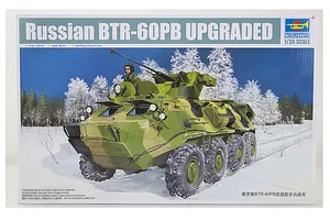 Trumpeter 1/35 Russian BTR-60PB Upgraded Armoured Personnel Carrier Vehicle Scaled Plastic Model Kit image 28172