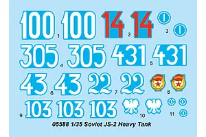 Trumpeter 1/35 Soviet JS-2 Heavy Tank Scaled Plastic Model Kit image 28191