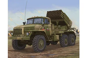 Trumpeter 1/35 Russian BM-21 Grad Multiple Rocket Launcher Truck (Late Version) Scaled Plastic Model Kit image 28203