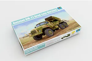 Trumpeter 1/35 Russian BM-21 Grad Multiple Rocket Launcher Truck (Late Version) Scaled Plastic Model Kit image 28218
