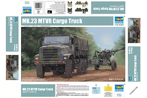 Trumpeter 1/35 U.S. MK.23 MTVR Truck Scaled Plastic Model Kit image 28221